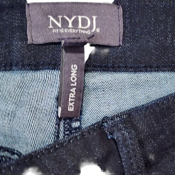 Not Your Daughters Jeans Marilyn Straight Leg Dark Wash Lift And Tuck Sz 4 Long - Picture 5 of 11